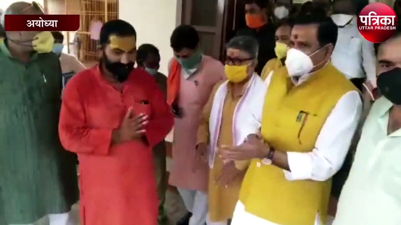जल शक्ति मंत्री डॉक्टर महेंद्र सिंह का अयोध्या...