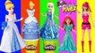 Play Doh Cinderella Movies Barbie Princess Power Disney Frozen Anna Elsa Magiclip Dough Cendrillon