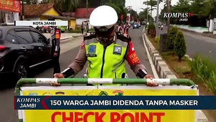 150 Warga Jambi Didenda Tanpa Masker