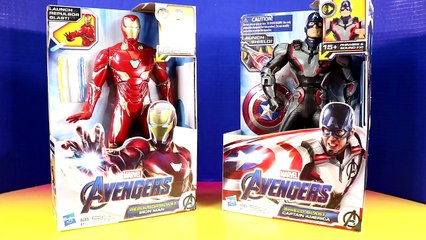 Marvel Avengers Endgame Repulsor Blast Iron Man & Shield Blast Captain America ! Superhero Toys