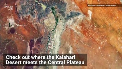 Namibia’s Desert and Rocky Plains Intersect in Stunning Image from Space