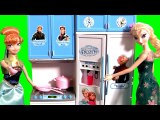 Princess Anna Birthday Present Luxury Kitchen Refrigerator Freezer Toy Disney Frozen Fever Elsa