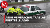 Lluvias en Veracruz dejan derrumbes, deslaves e inundaciones