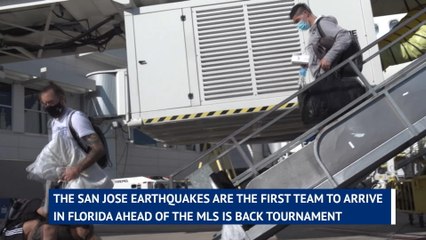 San Jose Earthquakes arrive in Florida for MLS is Back Tournament