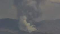 Pyrocumulus clouds forming from wildfire smoke