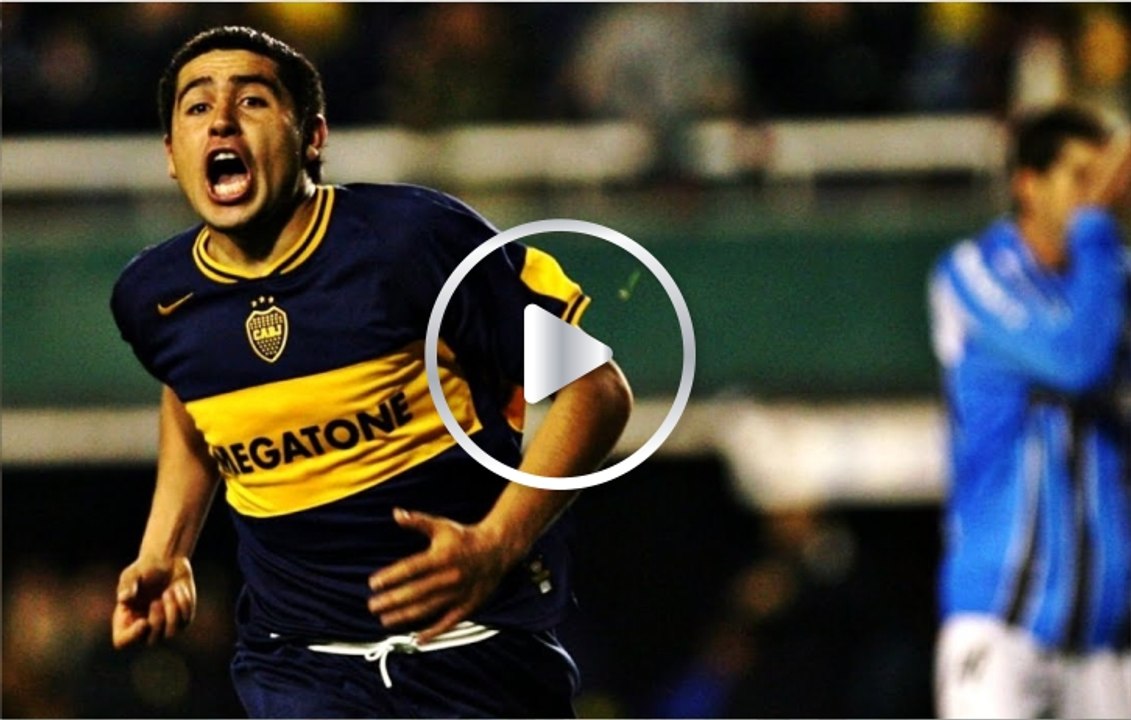 Solo Riquelme puede convertir este golazo ¡Desde la puerta del área chica!