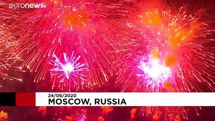 Feuerwerk über Moskau: 75 Jahre Sieg über Nazideutschland