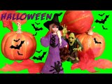 Its Halloween in Arendelle- Witch Elsa with Monster Play Doh Frozen Sparkle Halloween Costume 2015