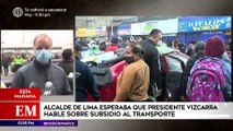 Edición Mediodía: Jorge Muñoz esperaba que Vizcarra hable sobre subsidio al transporte