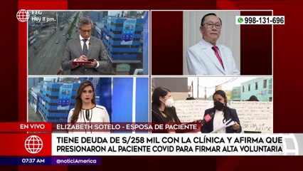 Primera Edición: Mujer tiene deuda de 258 mil soles con clínica que atendió a su esposo con Covid-19