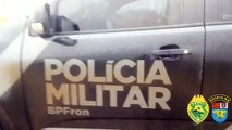 BPFron apreende veículo com 171 kg de maconha e arma municiada em Toledo