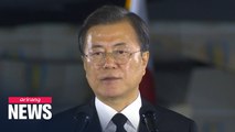 President Moon calls on N. Korea to boldly move to end Korean War