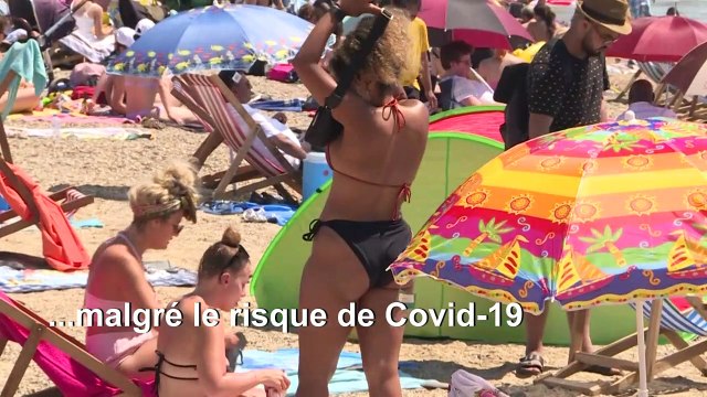 Les plages bondées au Royaume-Uni alors que le mercure grimpe