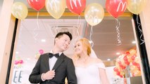 This Couple Tied the Knot in a Cute and Simple Celebration in a Fast-food Resto
