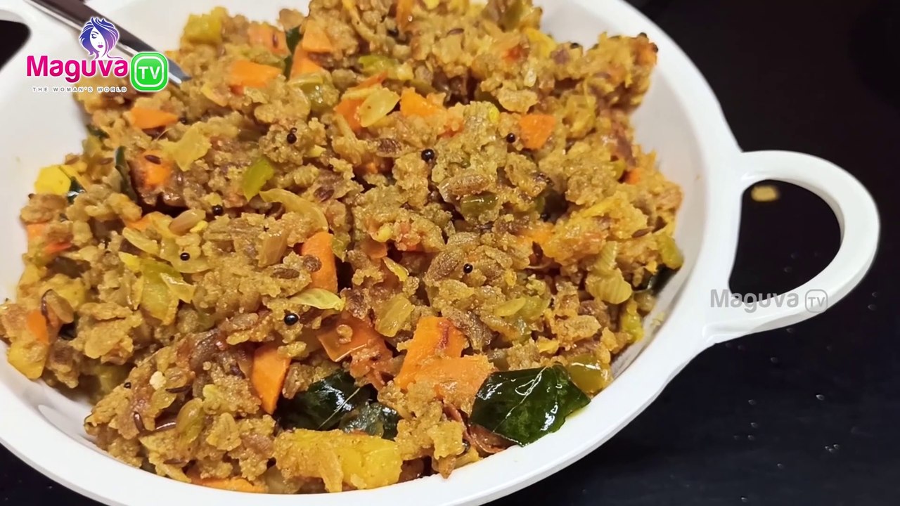 Ragi Poha Upma Recipe - Best Weight Loss Diet, Controls Thyroid,PCOS problems / Healthy RagiPoha Upma/ Maguva tv