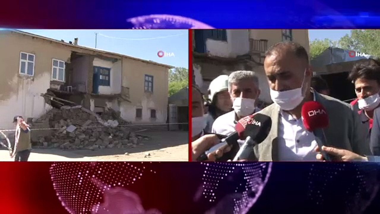 Depremin vurduğu mahallelerde hasar tespit çalışması