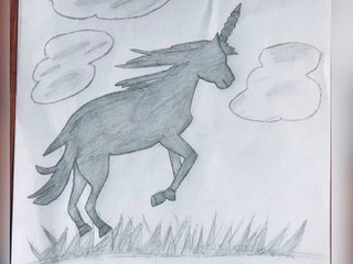 Drawing pencil/unicorn picture//free draw