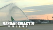 Water salute: First plane takes off from reopened Orly airport in Paris