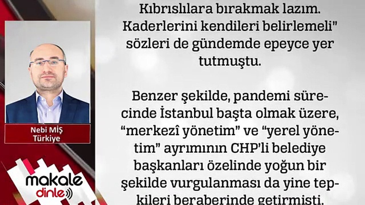 CHP_nin siyaset dili!.. NEBİ MİŞ - MAKALE DİNLE