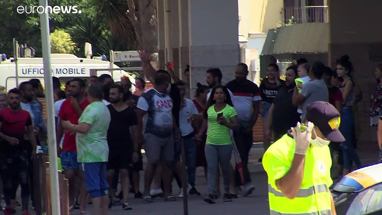 Im italienischen Mondragone gab es Zusammenstöße zwischen Bulgaren und Italienern