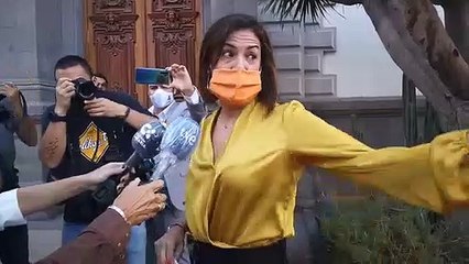 Llegada Evelyn Alonso (Cs) al Ayuntamiento de Santa Cruz