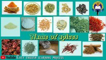 Name Of Spices _ Spices Names in English With Pictures _ Easy English Learning P