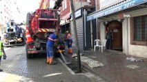 Esenyurt'ta selin bastığı sokakta çalışmalar sürüyor