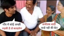 Sushant Singh Rajput Cute Reply on Marriage Proposal by a Villager _ Time spent with villagers