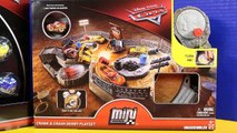 Disney Pixar Cars Mini Racers Crank And Crash Derby Playset And Lightning McQueen Car Toy Review