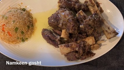 NAMKEEN GOSHT(salted shanks) recipe by dine at home.....
