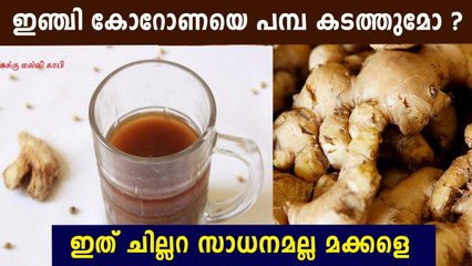 കൊവിഡ് കാലത്ത് പ്രതിരോധശേഷി വര്‍ധിപ്പിക്കാന്‍ 'ഇഞ്ചിച്ചായ' ശീലമാക്കൂ | Oneindia Malayalam