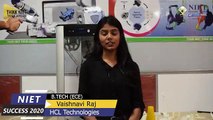 NIET SUCCESS 2020 | Vaishnavi Raj (B.TECH- Electronics & Communication Engg.)