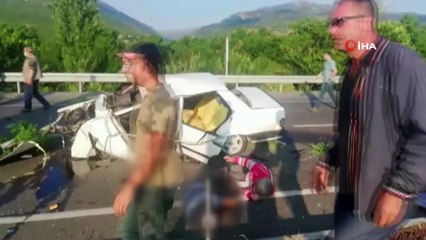 Konya'da refüje çarpan otomobil takla attı: 3 ölü, 2 yaralı