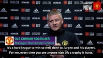 Man United should be hurting seeing Liverpool lift trophies - Solskjaer