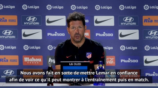 Atlético Madrid - Simeone : Lemar a notre confiance, tout dépend de lui à présent