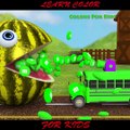 Learn Colors with PACMAN and Farm WaterMelon 3D mandm Street Vehicle for Kid