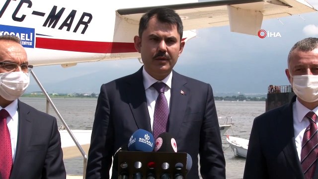 Çevre ve Şehircilik Bakanı Murat Kurum Kocaeli'deki çalışmaları havadan inceledi