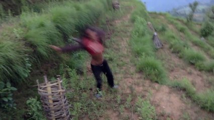 A Nepali Guy is Jumping in Farm Easily | Back Flip