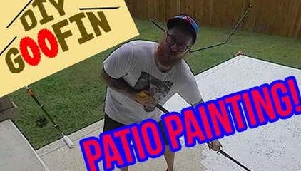 DIY Goofin: Painting Concrete is Complicated and Frustrating!