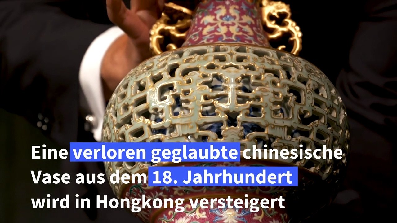 60 Jahre in Katzenhaus überlebt: Seltene chinesische Vase wird versteigert