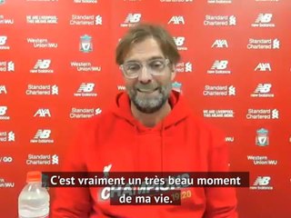 Liverpool - Klopp : "Un très beau moment de ma vie"