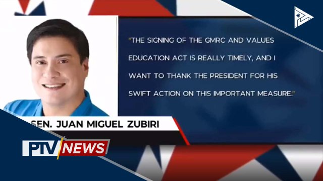 Panukalang ibalik ang GMRC, nilagdaan na ni Pres. #Duterte
