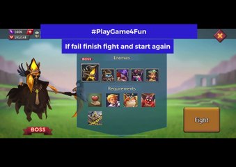 Lords Mobile - Darkness Call - Stage 6 -Fighting The Darkness(for lower castles)