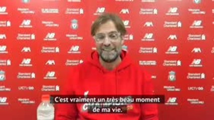Liverpool - Klopp : "Un très beau moment de ma vie"