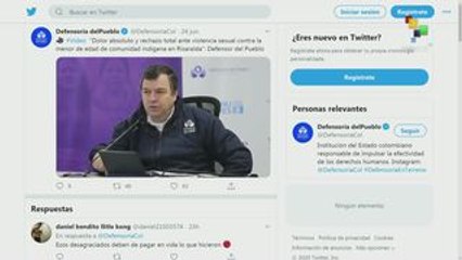 Defensor del Pueblo de Col.: violación de niña indígena provoca dolor