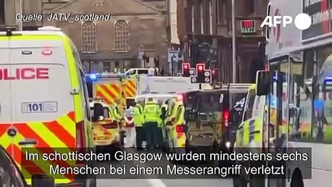 Messerangriff in Glasgow: mindestens sechs Verletzte