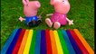 LEARNING COLORS With Peppa Pig TOYS and Rainbow POPCICLE Sticks for Toddlers-