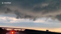 Dust storms, thunderstorms and apocalyptic clouds near Salem, South Dakota