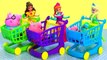Anna Elsa and Belle Shopping For Shopkins Shopping Cart Sprint Game NEW CARTS 2016 Disney Frozen