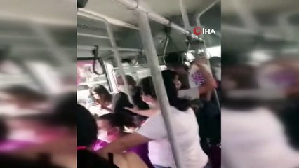 Bu görüntüler halk otobüsünde çekildi...Sosyal mesafeyi hiçe sayarak onlarca yolcu taşıdı